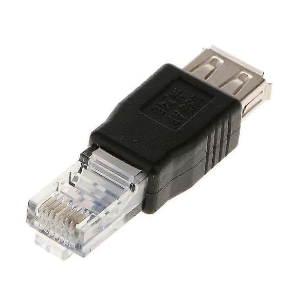 Rj45 til USB A hun-adapterstik Lan Ethernet-routerstik