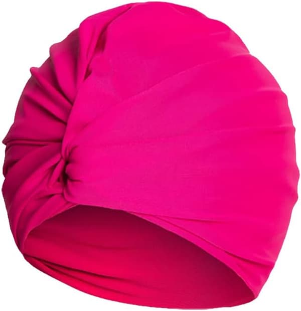 Plissert badehette dame Langhårshette Badehette Superelastisk turbanhette