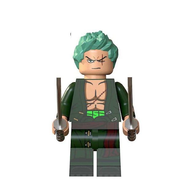 6 kpl/setti Anime One Piece Action Minifiguurit Luffy Zoro Robin Nami Piirroshahmojen Rakennuspalikat Keräilypieniä Hahmoja Leikkikalut