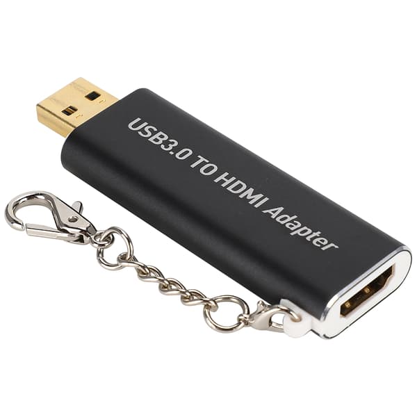 USB 3.0 til HDMI-adapter for stasjonær PC, bærbar PC, notatbok, video- og lydkonverterer for Windows 7/8/10