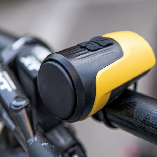125db Cykelalarmklocka Högvolym Elektriska Horn Lång Batteritid Sirener Black and Red