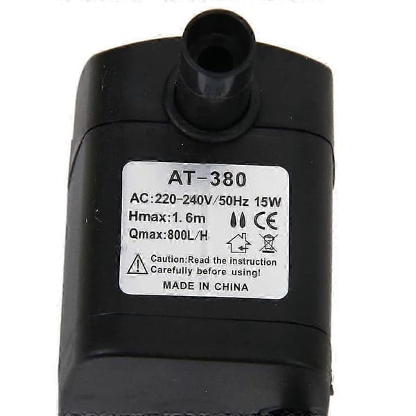 Dykbar springvands- og damppumpe med 220-240V 15W EU-stik