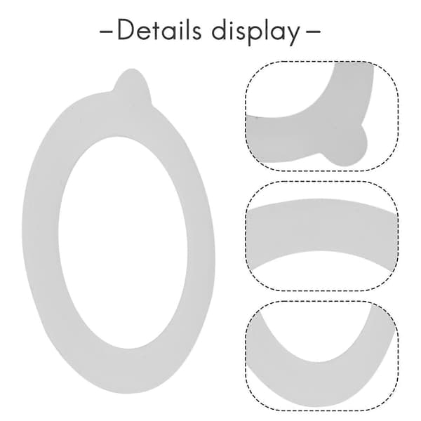 20 st Silikon Ersättningspackningar, Lufttäta Silikonpackningsringar, Passar Vanliga Konserveringsburkar transparent white