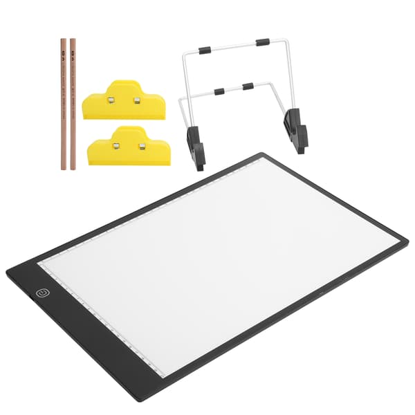 A4 LED Drawing Board Highlight Style Dimmable with Bracket Clips Bag Pens Set