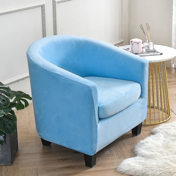 Lenestoltrekk for stue, sofa, lenestol Sky Blue