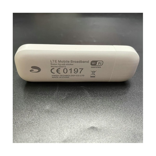 E8372 4g USB Wifi Dongle E8372h-153 Router 4g Simkort Trådlös router 150mbps Extern antenn Por