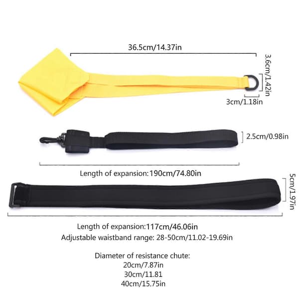 Simningsdragskärm Simskärm Motståndsträningsutrustning Simmotståndsskärm för snabbhetsträning 30cm black