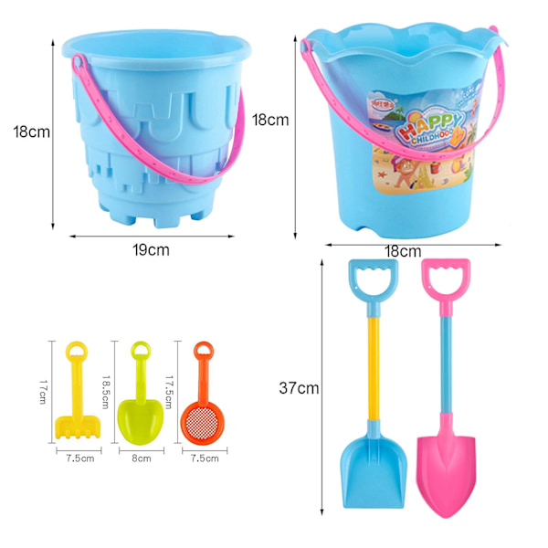 1 Set Sandgrävsverktyg Tuff Slät Yta Plast Barn Strandleksak För Sommar Jiyuge E