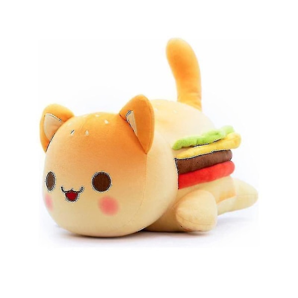 2024 Meemeow Aphmau Katt Plyschdjur Plushie Plyschdocka För Barn Kudde Söta Gåvor Burger Cat