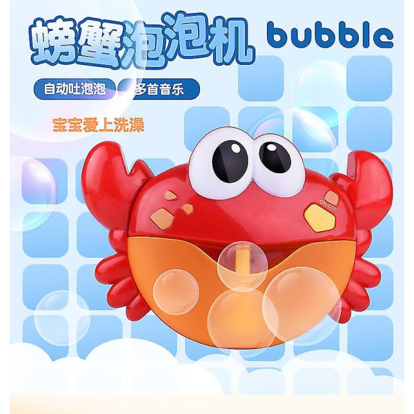 Baby Bath Bubble Toys Set Automatisk Frog Bubble Maker Barn Bad Bubble Machine Roliga badleksaker Crab