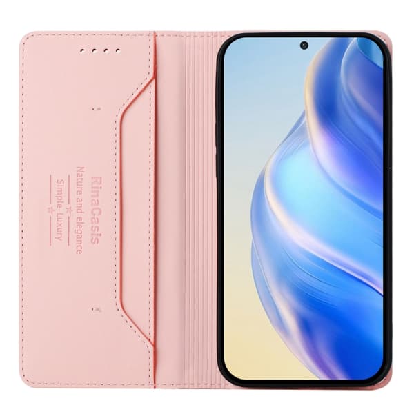 Samsung Galaxy S21+ 5G Skal RC01 Dubbelvikts Magnetisk RFID Läder Rosa
