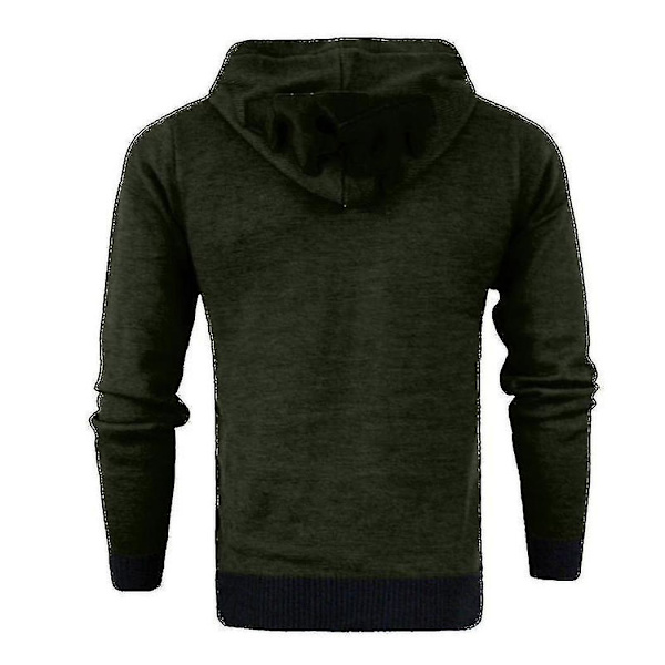 Huvtröja med luva för män, jultema, Rudolph-ren, tröja, pullover Army Green 2XL