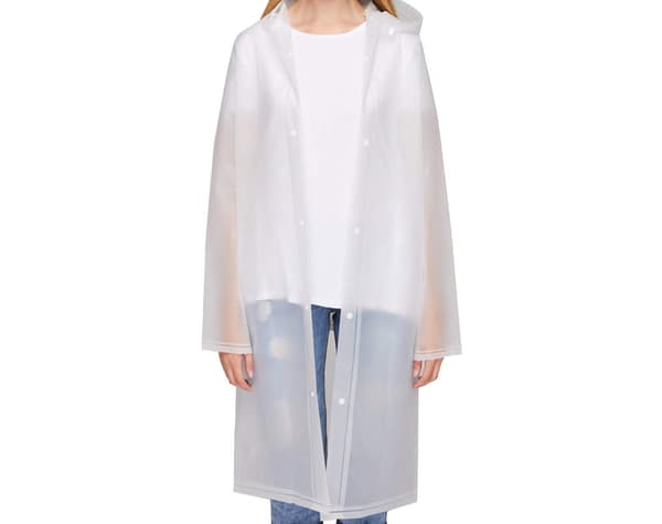 Transparent regnrock Vattentäta regnponchos Regnkläder