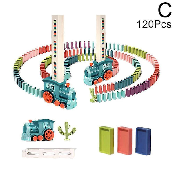 Domino Togsett for Barn Blue and 120 dominoes