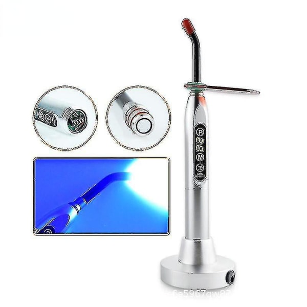 Dental optisk hærdningsmaskine Metal LED oral lyshærdende lampe dental dental dental enhed AD466 Silver