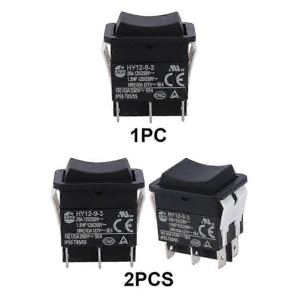Industriell trykknappbryter HY12-9-3 ABS-materiale 2PCS