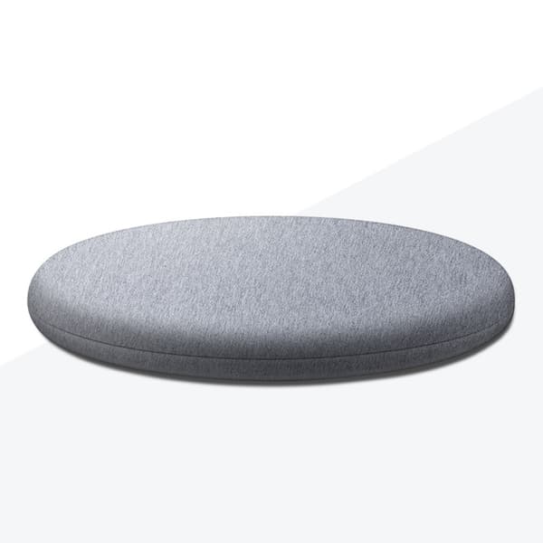 Simpel Siddehynde Rund Komfortabel Blød Stol Mad Til Hjem Og Kontor Lysegrå Light Grey 30cm