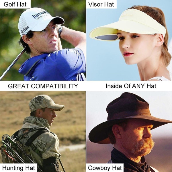 30 stk/sæt Golf Hat Liner Cap Beskyttelsesindsats Hovedbånd Svedbånd Engangs Hat Liner Fugtabsorberende svedpuder