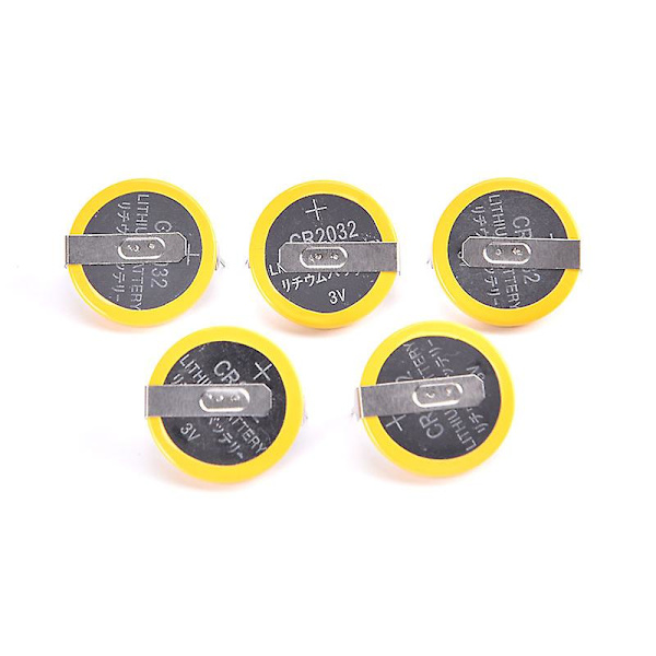 5 stk./sæt Cr2032 Tabs Loddeben Lodning Svejsning Batteri Møntbatterier 210mah
