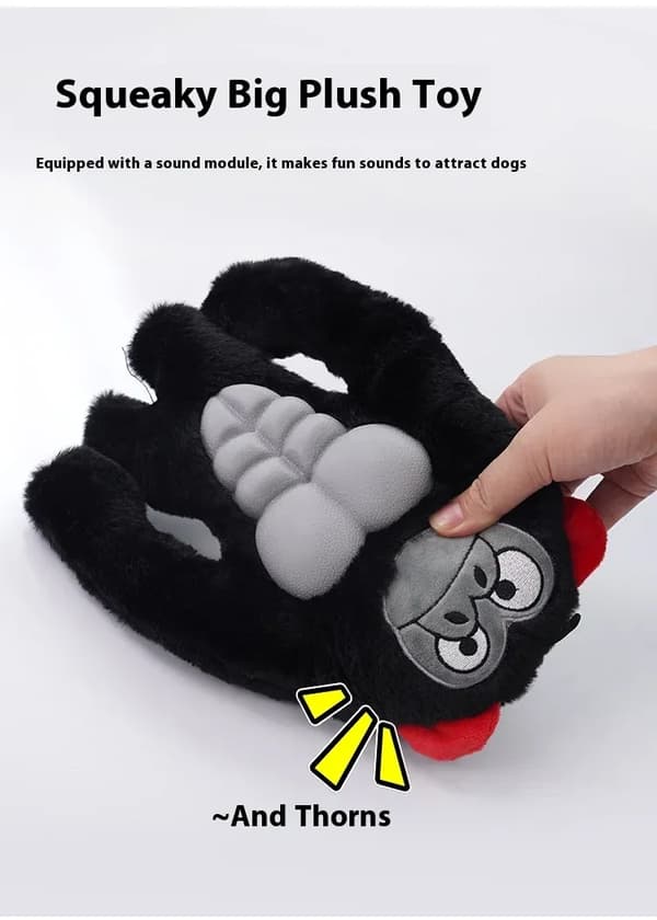 Interactive Chew Toy for Dogs - Phoesky - Plush + TPR - Bite Resistant - Self-Relieving