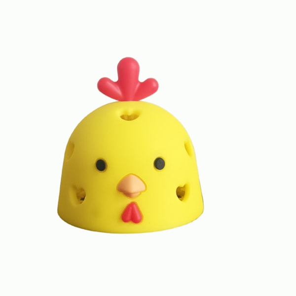 Äggborste i Kycklingform för Ägg/Ankägg Hög Effektiv Äggrengöringsverktyg för Fjäderfäägg Rengöring Yellow