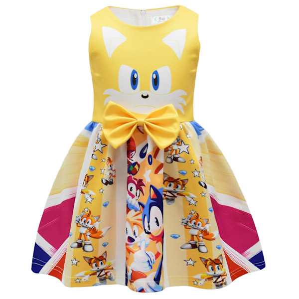 2023 Halloween Kostumer Cm Print Sonic Pigekjole Pigebuekjole Skørt 140cm