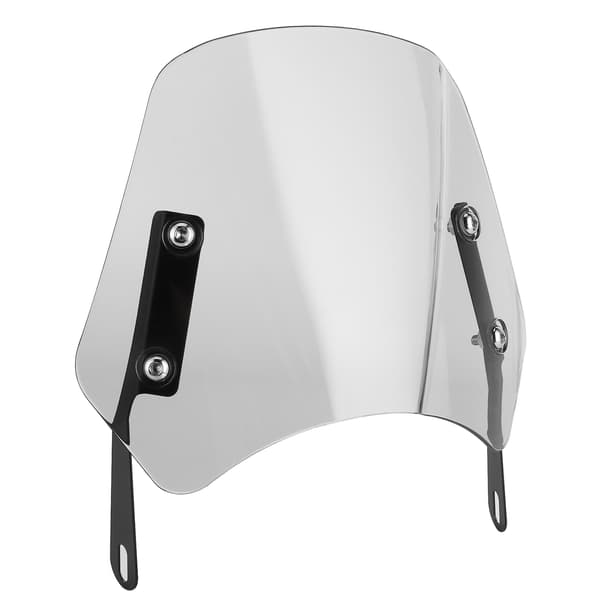 Universal Motorcycle Windshield Wind Deflector Screen with Mounting Bracket for 5-7 inch Grey