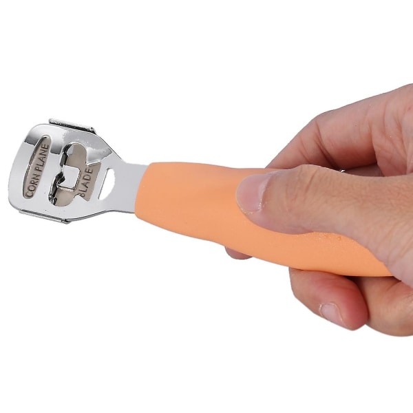 Pedikyrverktyg Förhårdnagelborttagningsmedel Hard Dead Skin Rakapparat Fotfil Raspblad (orange)
