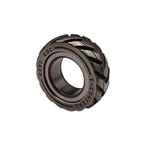 Dobbelt funktion rustfrit stål motorcykel dæk Fidget Ring, 100% ny B