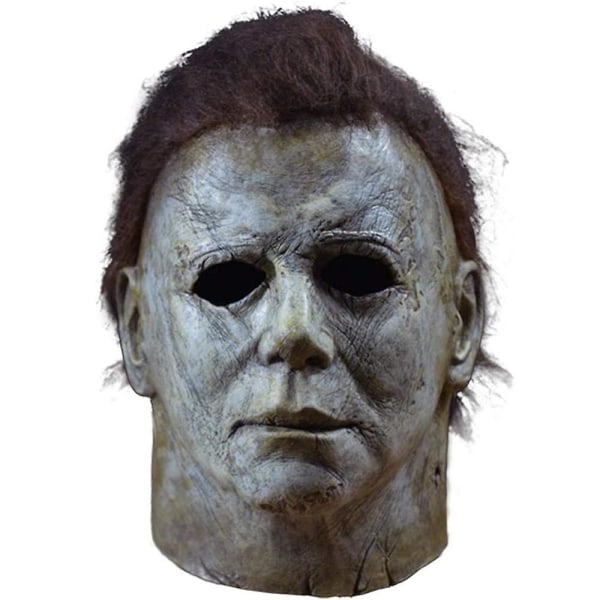 Halloween Michael Myers Horror Latex Mask Hodeplagg Festrekvisitter D