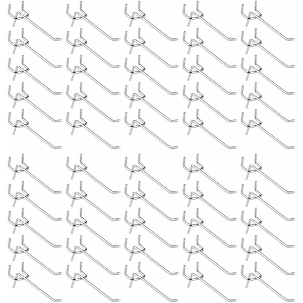 50 Pegbräda krokar för förvaring av verktyg i garaget