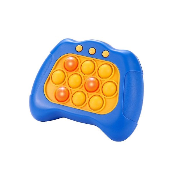 Elektronisk spill Light Push Bubble Poplight Fidget Game Speed ​​Quick Push Up Bubble Stress Toy Blue