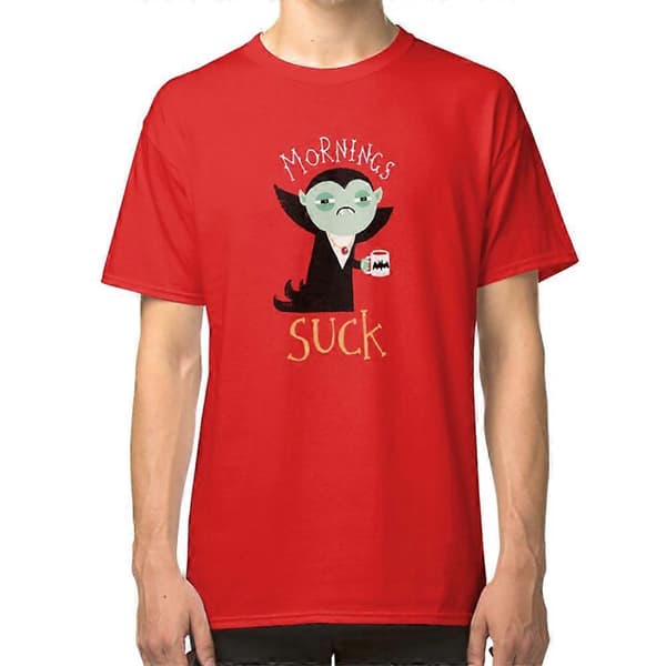 Mornings Suck T-shirt black S