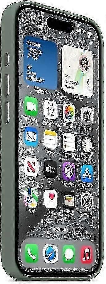 För Apple iPhone 15 Pro Silikonskal med MagSafe Cypress