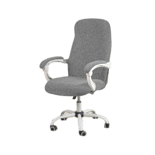 Kontorsstolsöverdrag Dator Swivel Stolsöverdrag Elastiskt Skrivbordsstolsöverdrag Universellt (Endast inklusive stolsöverdrag) Black M