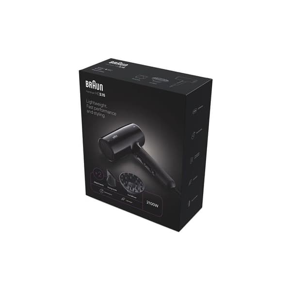 Hårføner Braun BRHD215E Svart 2100
