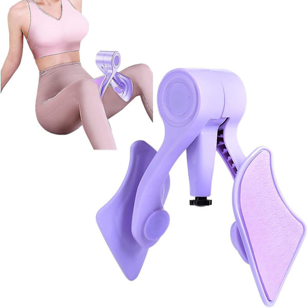 Thigh Master, Justerbar Styrka Lårtränare, Höft Bäckenbotten Stärkande Enhet Män Kvinnor Purple
