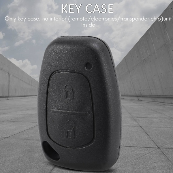 Fjernkontroll 2-knapps nøkkelveske for Opel Movano/vivaro Trafic