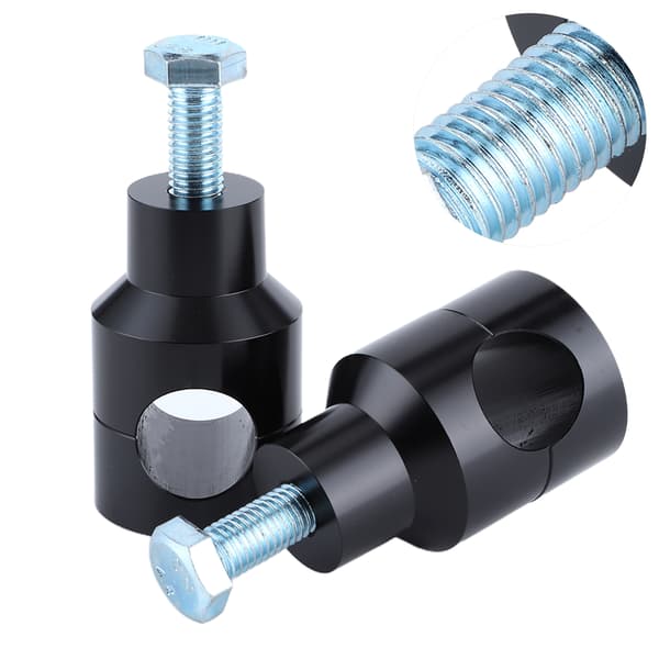 Universal Circular Handlebar Riser Mount Clamp Motorcycle Parts 25mm/1.0in Black 25mm