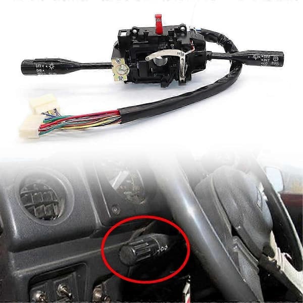 Suzuki Samurai 1995 Blinklysbryter 37400-83410 Multifunksjonskombinasjon Black