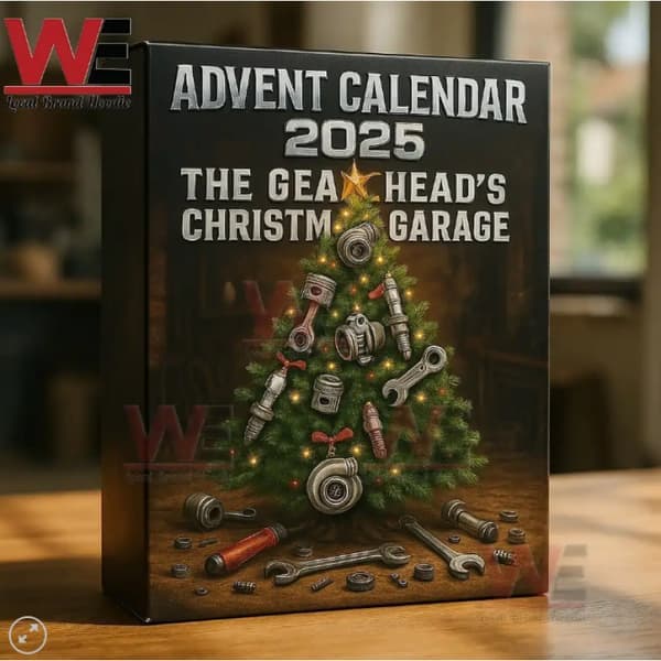 Adventskalender 2025 Gearhead Christmas Garage Blind Box juletrepynt