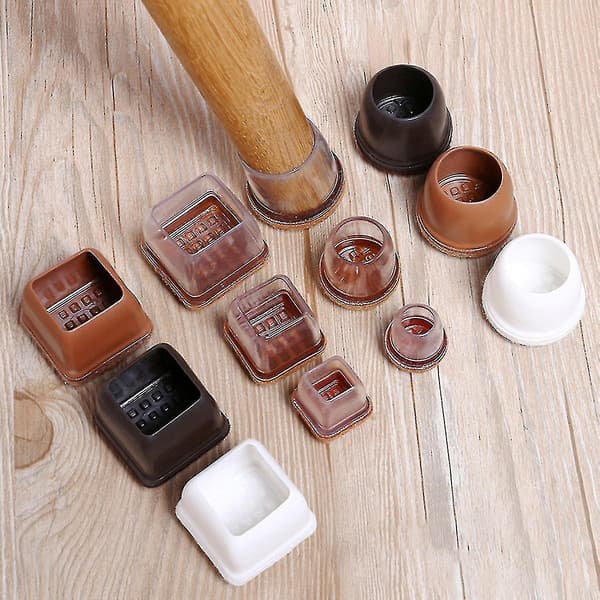 Silikonbeskyttere for stolbein brown SQUARE M