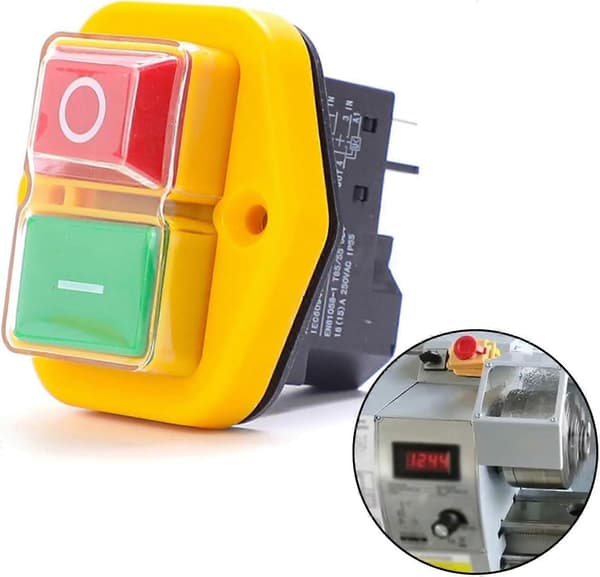 Vanntett trykknapp elektromagnetisk bryter, erstatning KJD17B magnetisk bryter