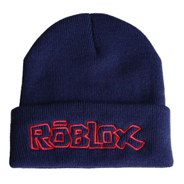Roblox Cap Bobble Hat, Hat til Børn Sort Sort Black Svart