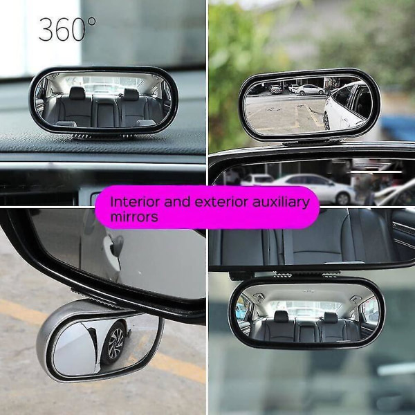Blind Spot-sidospegel, Bil Externt Blind Spot-sidospegel 360 Grader Justerbar Blind Spot-sidospegel 1pcs