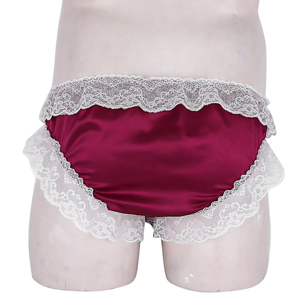 Herre Åpen Front Thong Terracotta XL