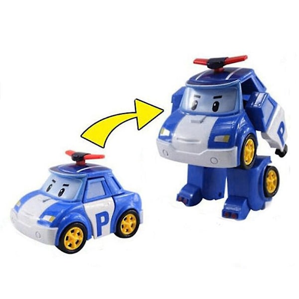 Robocar Poli Leksak Korea Robotbil Transformerleksaker Bästa Presenter För Barn Red