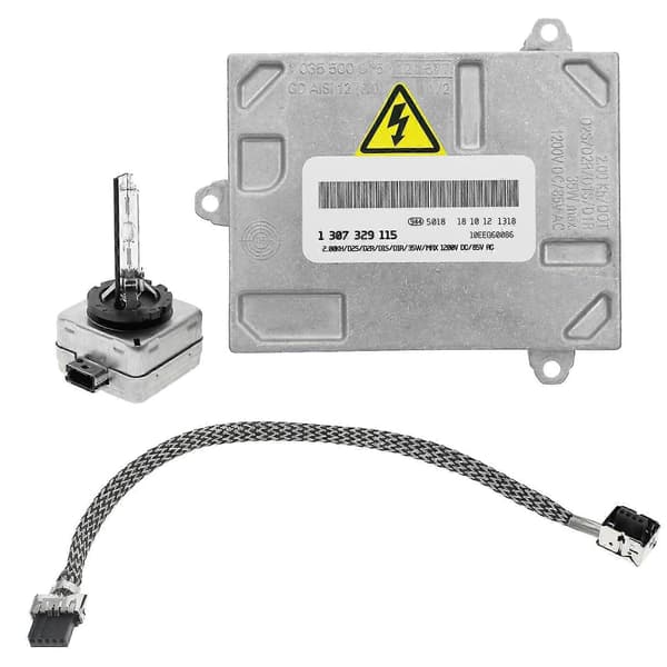 HID Forlygte Ballast & Igniter & D1S Pære 4300K til A4 DTS C30 S40 1307329115 8E0907391B silver
