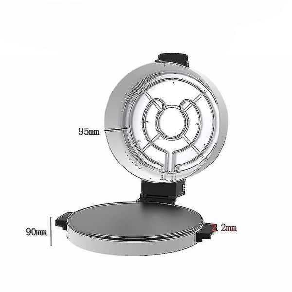 1800w Pizza Machine Brød Making Machine Brødrister Steak Machine Electric Home Pizza Pan UK