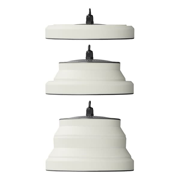 Hanging LED lamp foldable silicone white Ø25cm 664